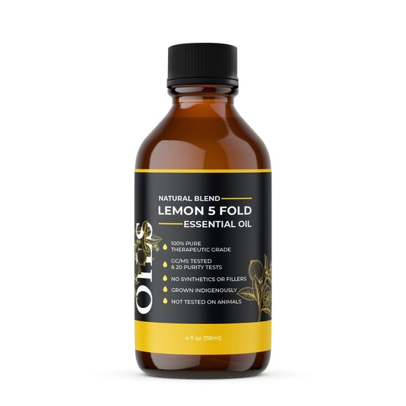 Lemon 5 Fold (Natural Blend) Essential Oil 4 oz - Picture 2 of 12